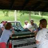 Well the picnic is comimg to a close as everyone packs up thier stuff and now is standing around talking before they retire for the day with an enjoyable day's fishing and feasting.