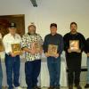 The 2006 "Top Six" awards goes to club members from left to right: 
FIRST PLACE and "Big Bass Honors": Randy Norris,
SECOND PLACE: Roy Headley,
THIRD PLACE: Dale Taylor,
FOURTH PLACE: Tim Rhodes,
FIFTH PLACE: Rick Ferrell, and
SIXTH PLACE: Ben Coleman.