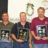 Here pictured are five of the six 2008 "Top Six" from left to right holding their new club plaques that were made this year.
Roy Headley, Rick Vincent, Dennis Naylor, Randy Norris, and Rick Ferrell.
