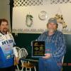 Preisent Rick Ferrell presents Dale Taylor with his 5th Place Plaque.