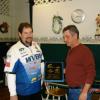 President Rick Ferrell presents Rick Vincent with his 3rd Place Plaque.