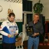 President Rick Ferrell presents 3rd place plaque to Rick Vincent.
